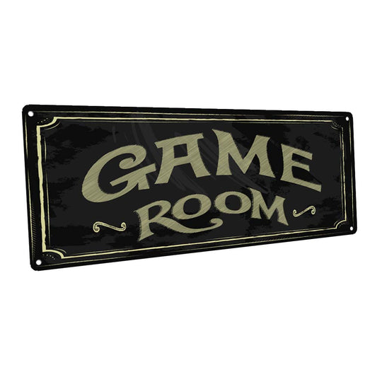 Game Room Metal Sign
