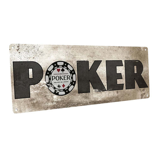 Poker Metal Sign
