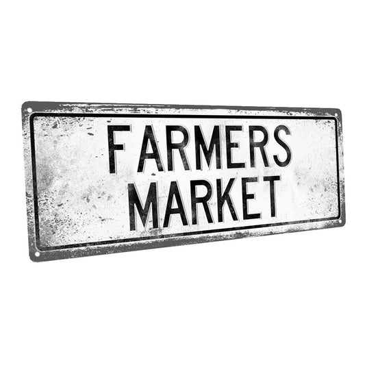 Farmers Market Metal Sign