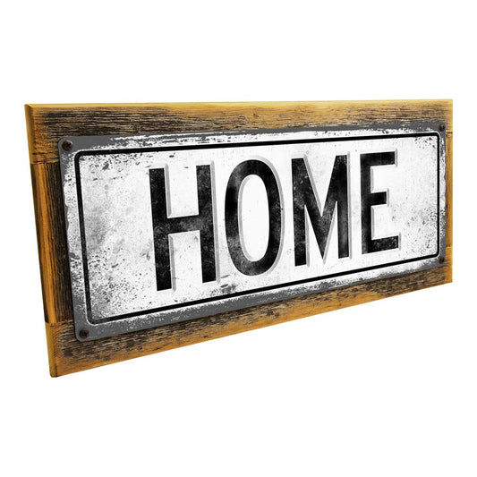 Framed Home Metal Sign