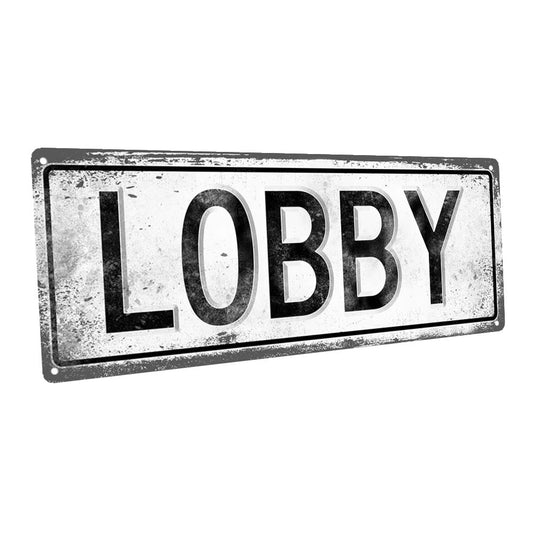 Lobby Metal Sign
