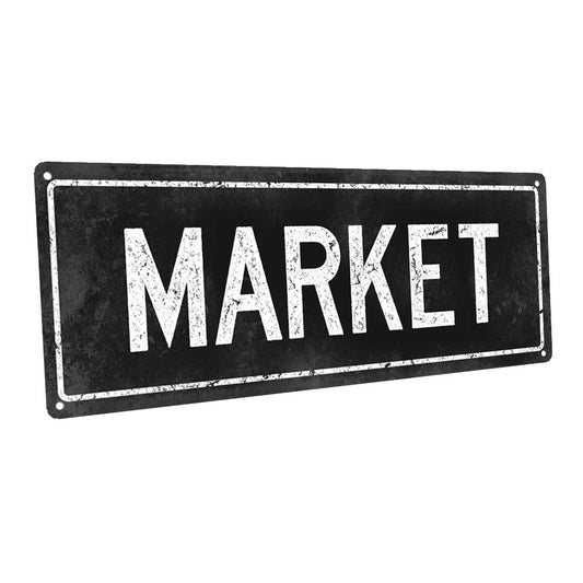 Black Market Metal Sign