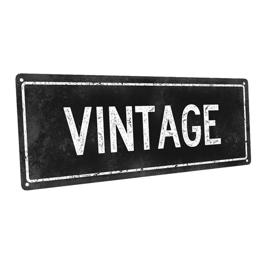 Black Vintage Metal Sign