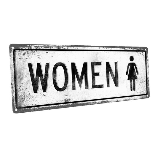 Women Metal Sign