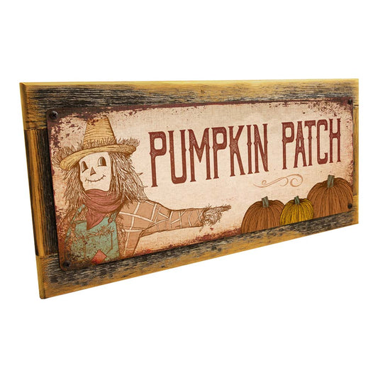 Framed Pumpkin Patch Metal Sign