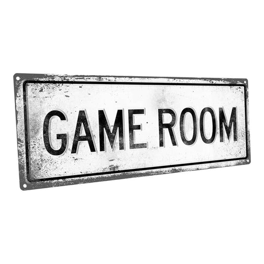 Retro Game Room Metal Sign