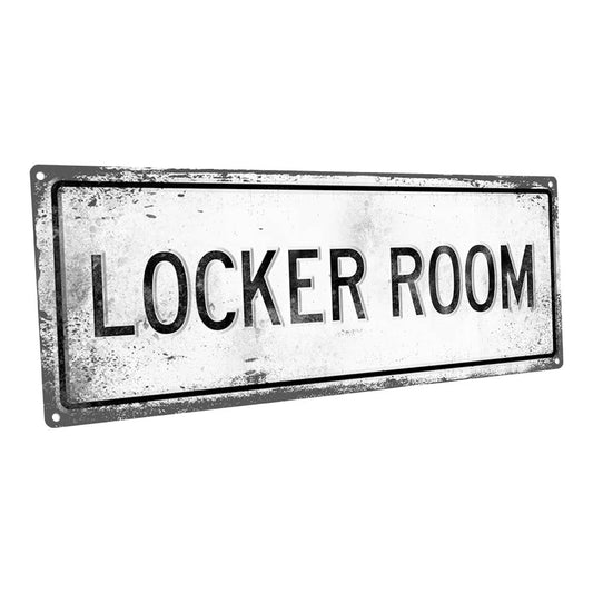 Retro Locker Room Metal Sign