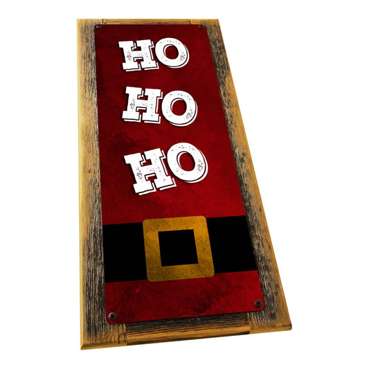 Framed Ho Ho Ho Metal Sign
