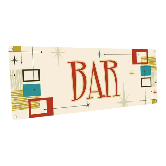 Mid-Century Bar Metal Sign