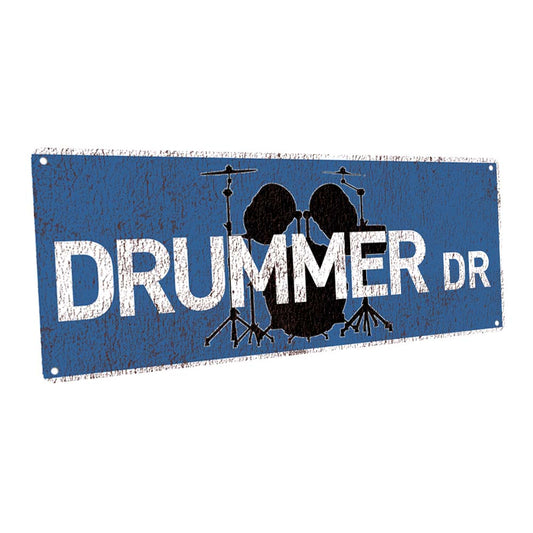 Drummer Dr. Metal Sign