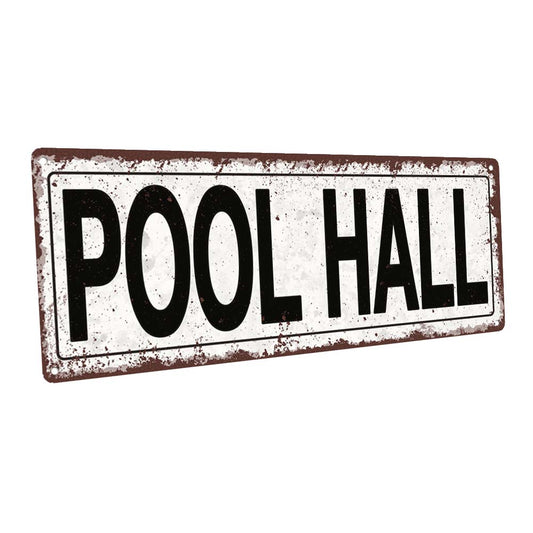 Pool Hall Metal Sign