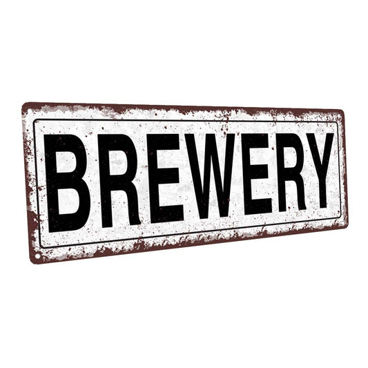 Brewery Metal Sign