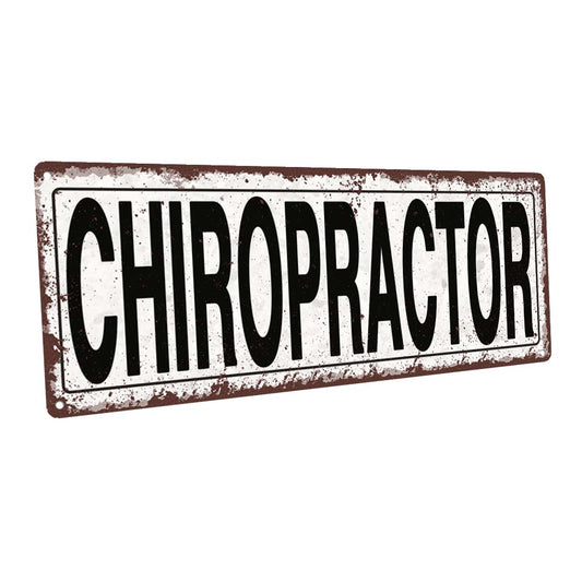 Chiropractor Metal Sign