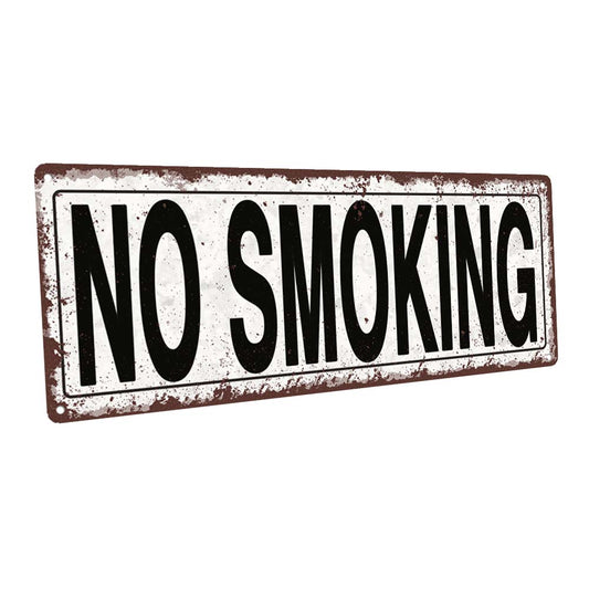 No Smoking Metal Sign