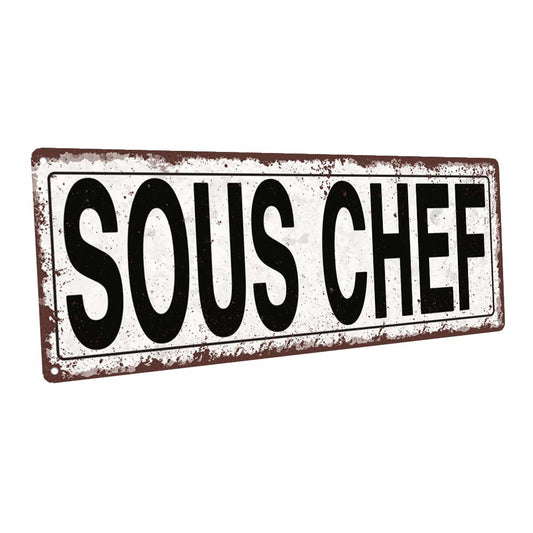 Sous Chef Metal Sign
