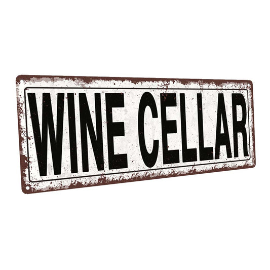 Wine Cellar Metal Sign