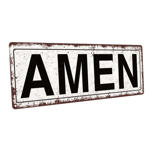 Amen Metal Sign