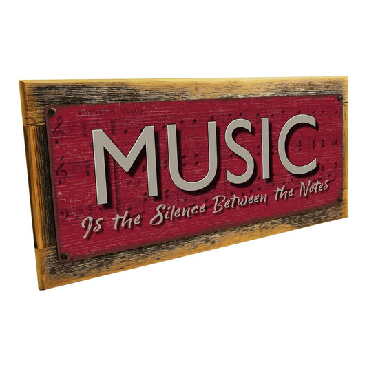 Framed Music Metal Sign