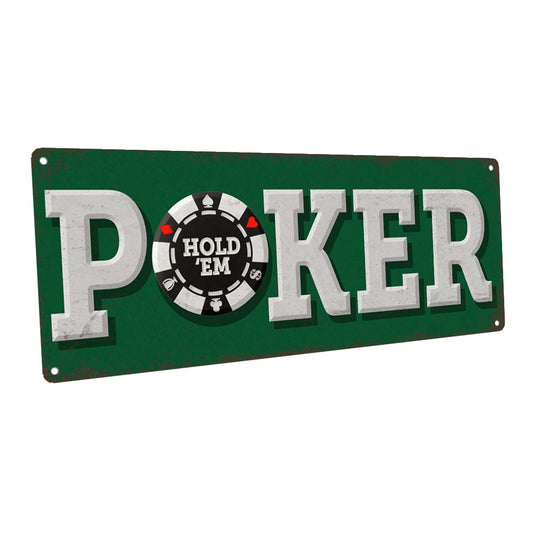 Poker Metal Sign