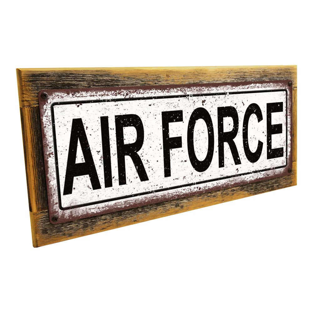 Framed Air Force Metal Sign