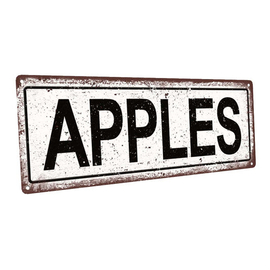 Apples Metal Sign
