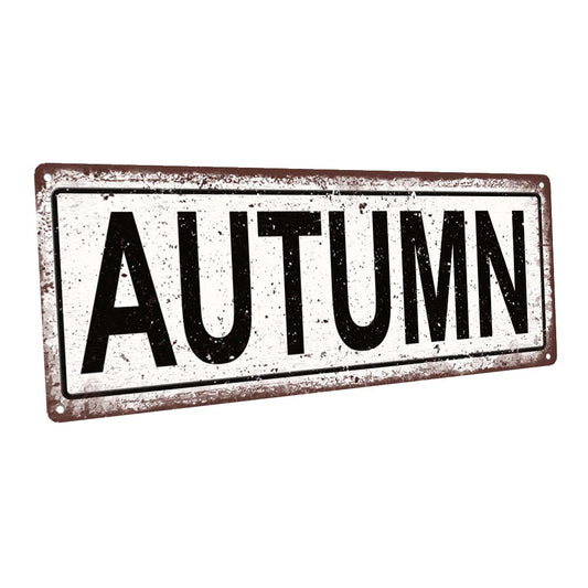 Autumn Metal Sign