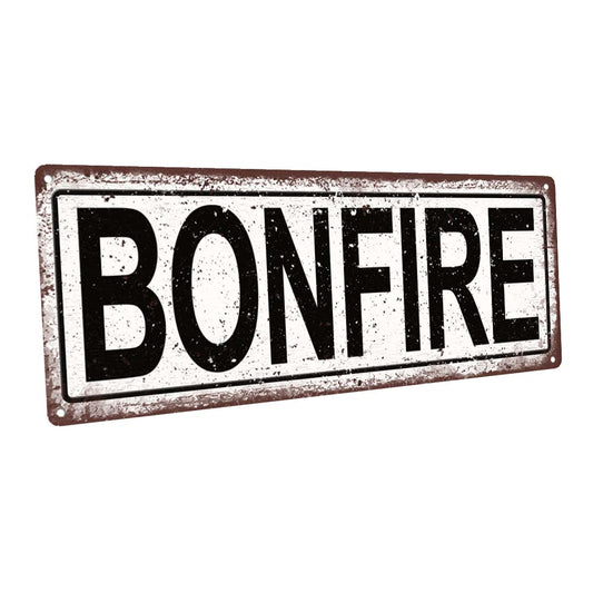Bonfire Metal Sign