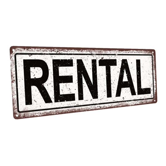 Rental Metal Sign
