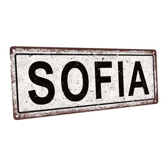 Sofia Metal Sign