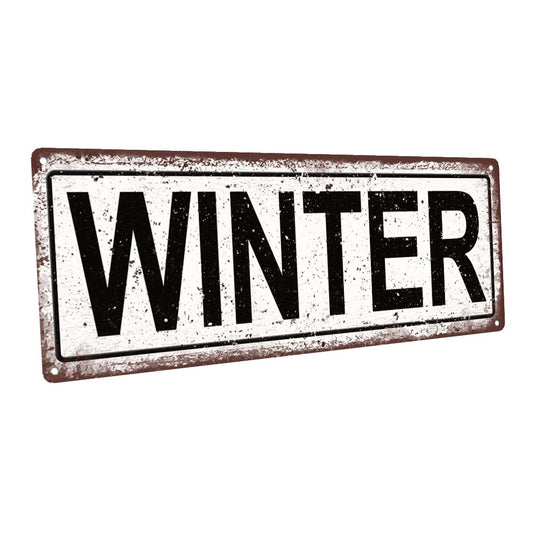 Winter Metal Sign