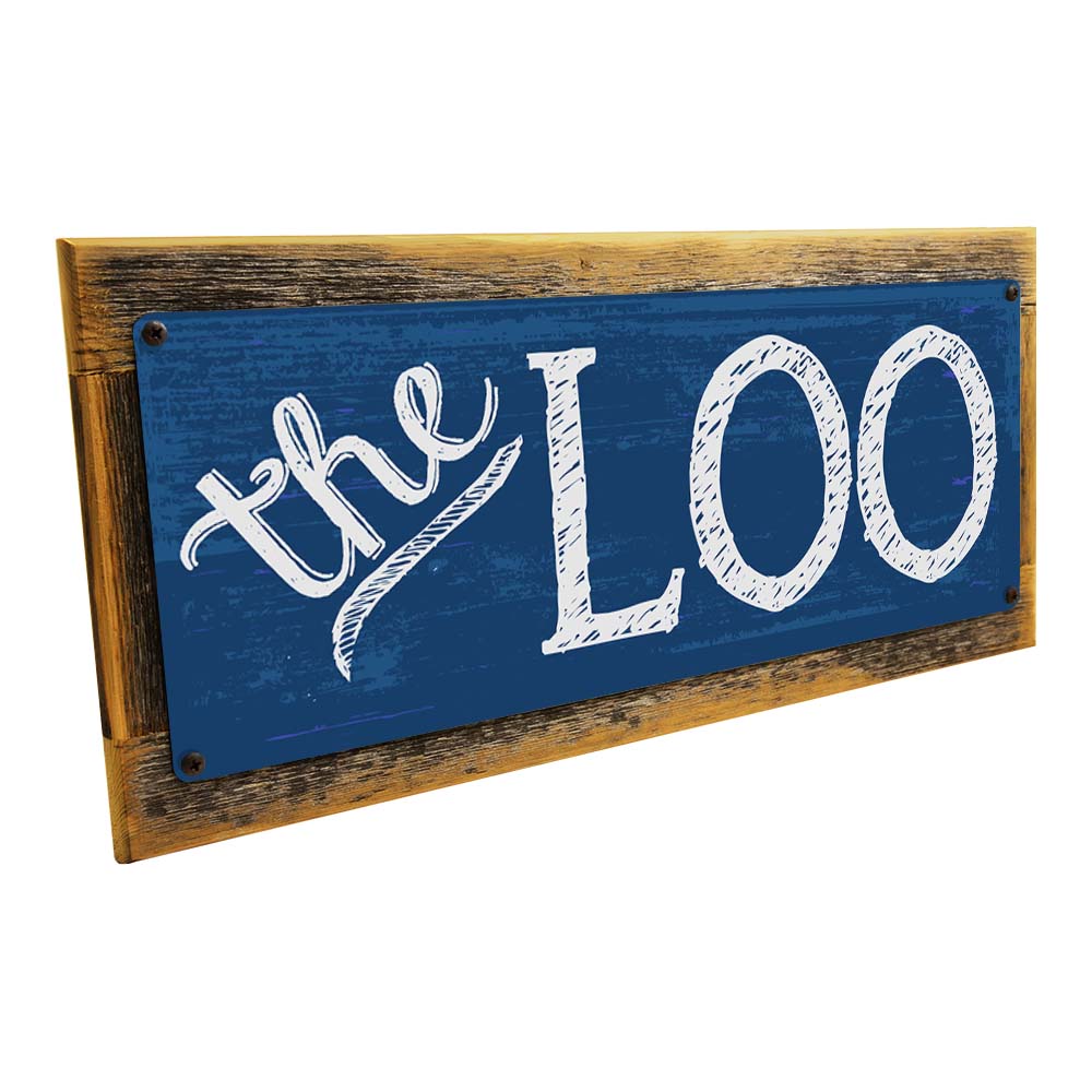 Framed The Loo Metal Sign