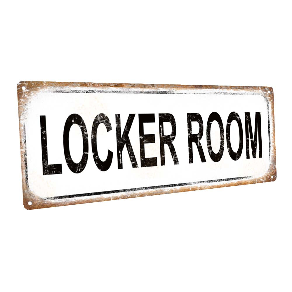 Locker Room Metal Sign