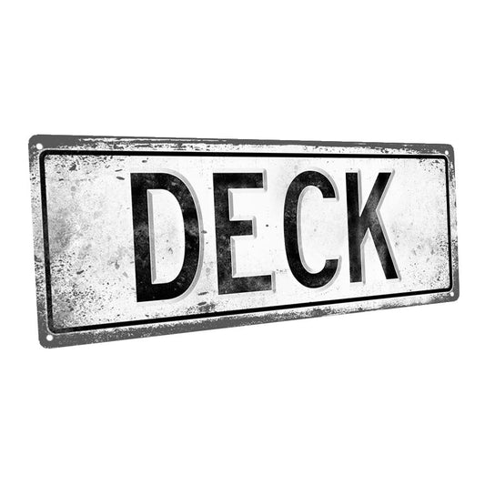 Deck Metal Sign