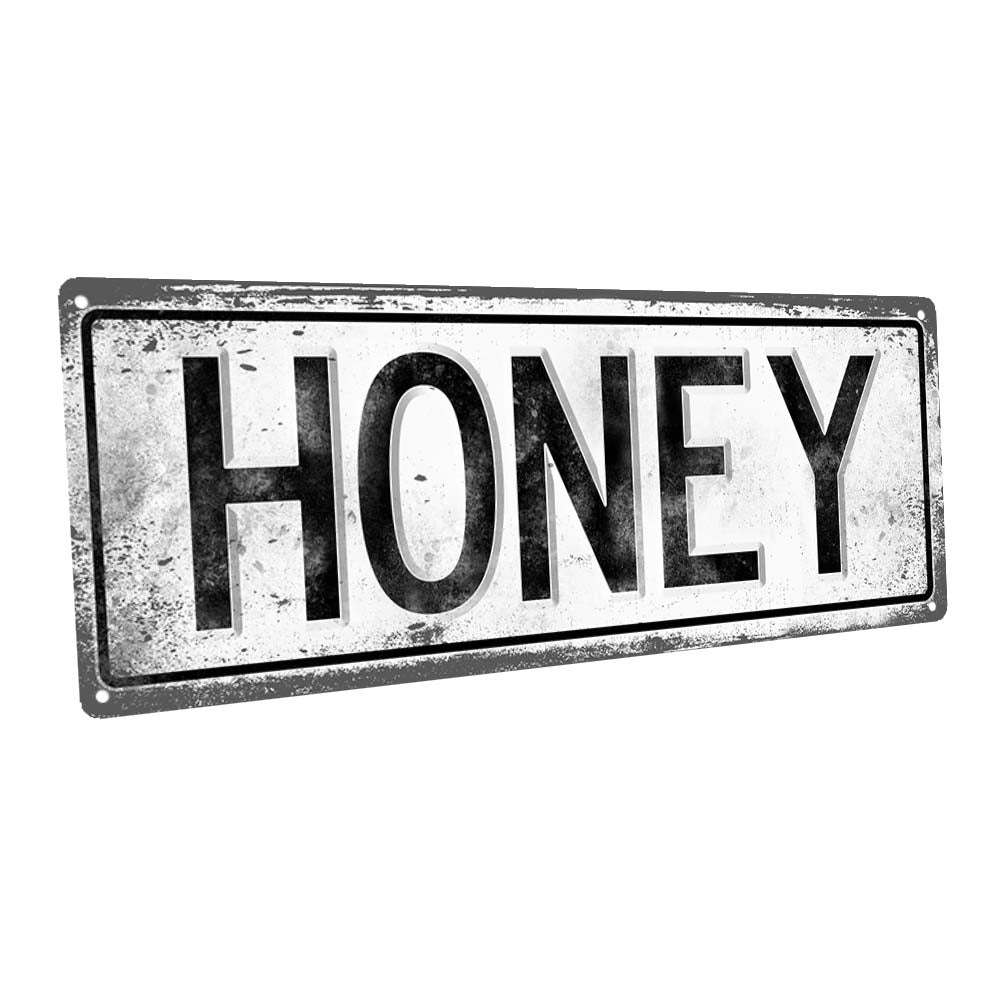 Honey Metal Sign
