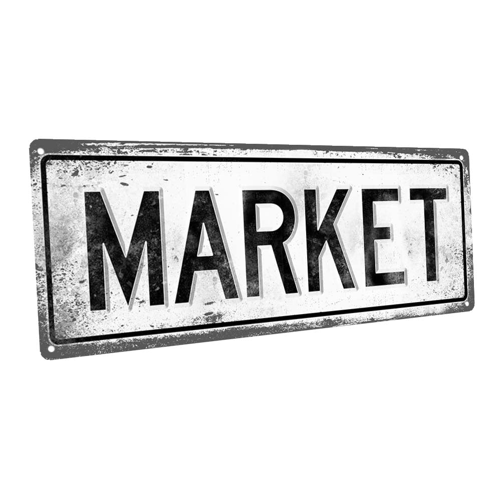 Market Metal Sign