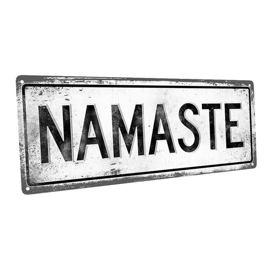 Namaste Metal Sign