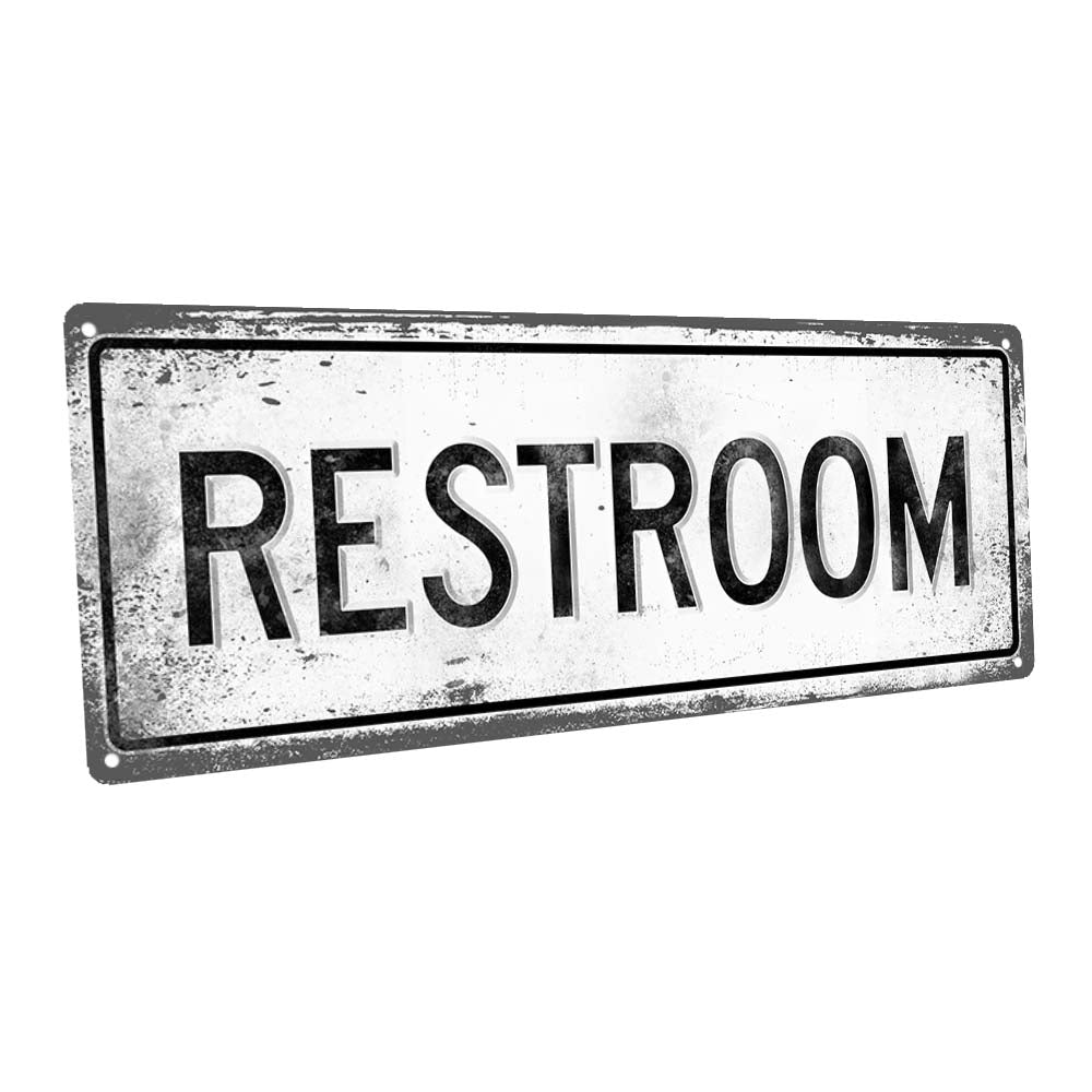 Restroom Metal Sign