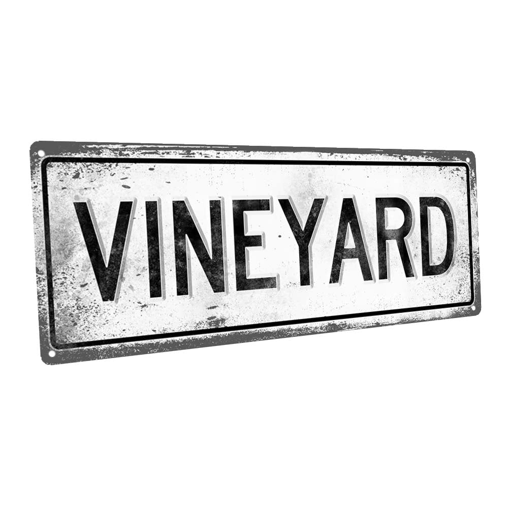 Vineyard Metal Sign