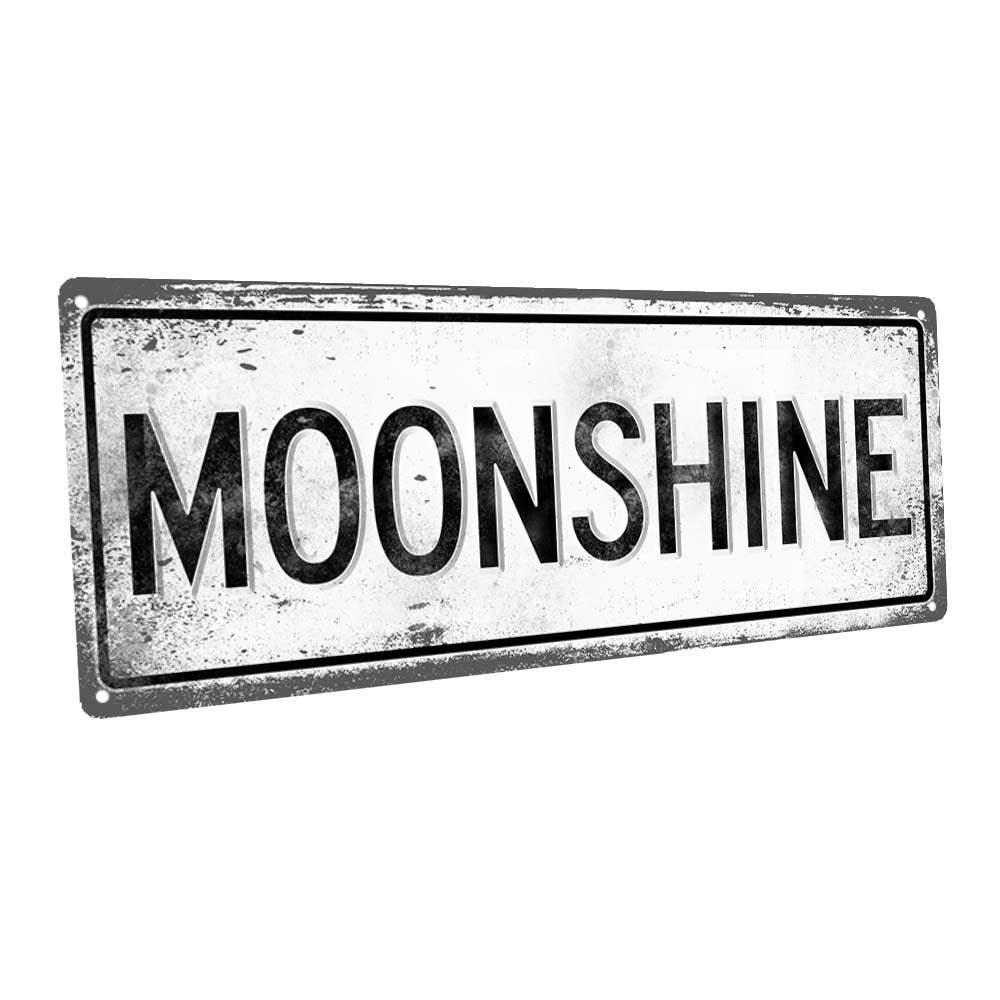 Moonshine Metal Sign