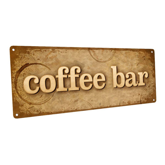 Coffee Bar Metal Sign