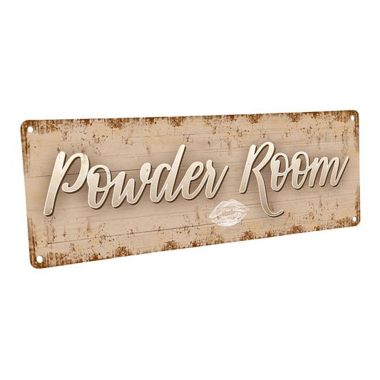 Powder Room Metal Sign