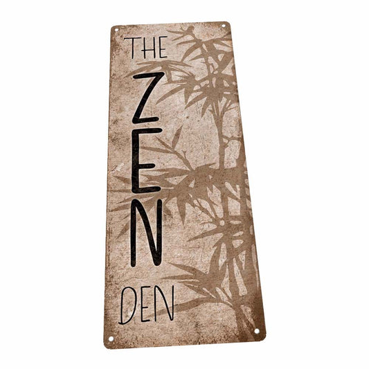The Zen Den Bamboo Metal Sign