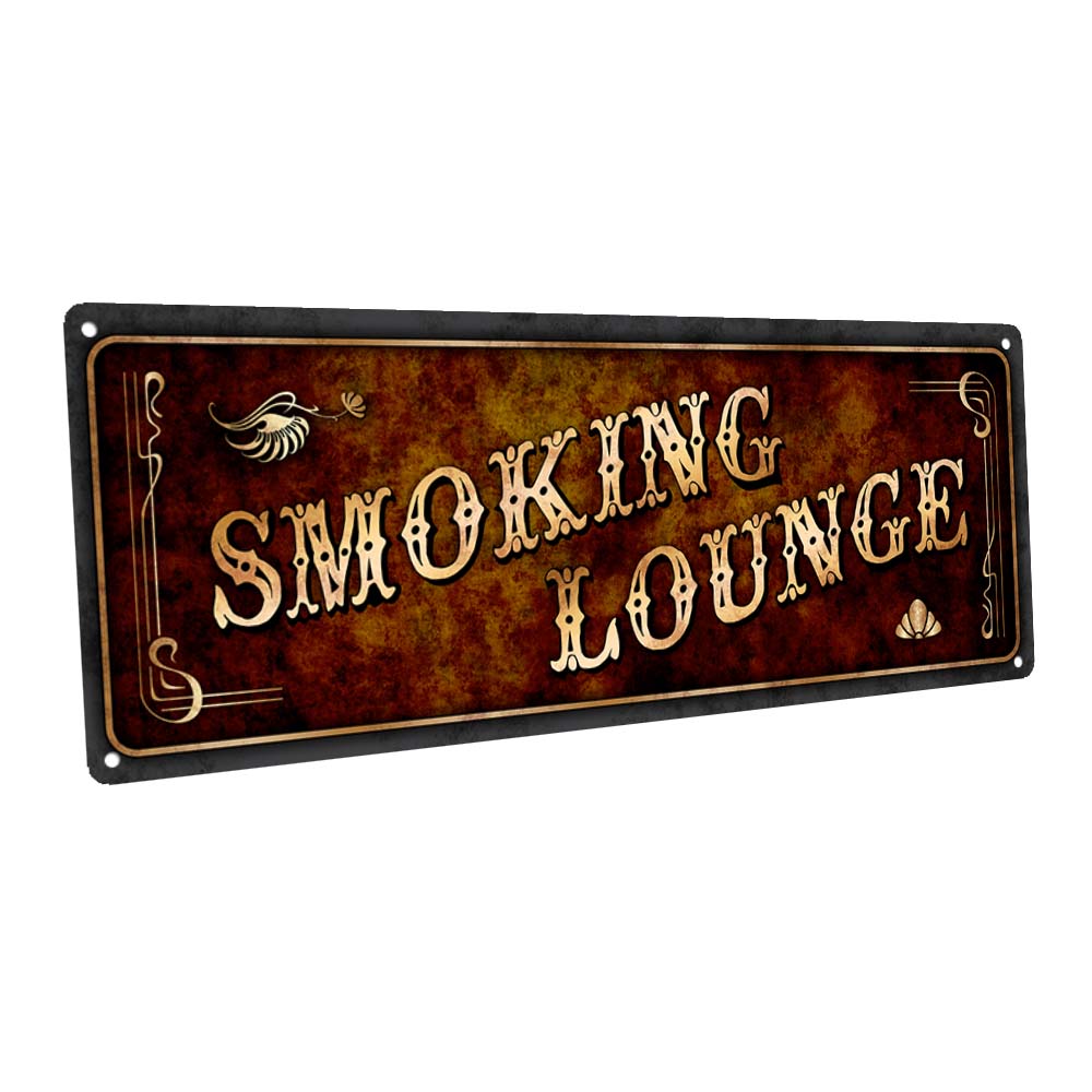Smoking Lounge Metal Sign