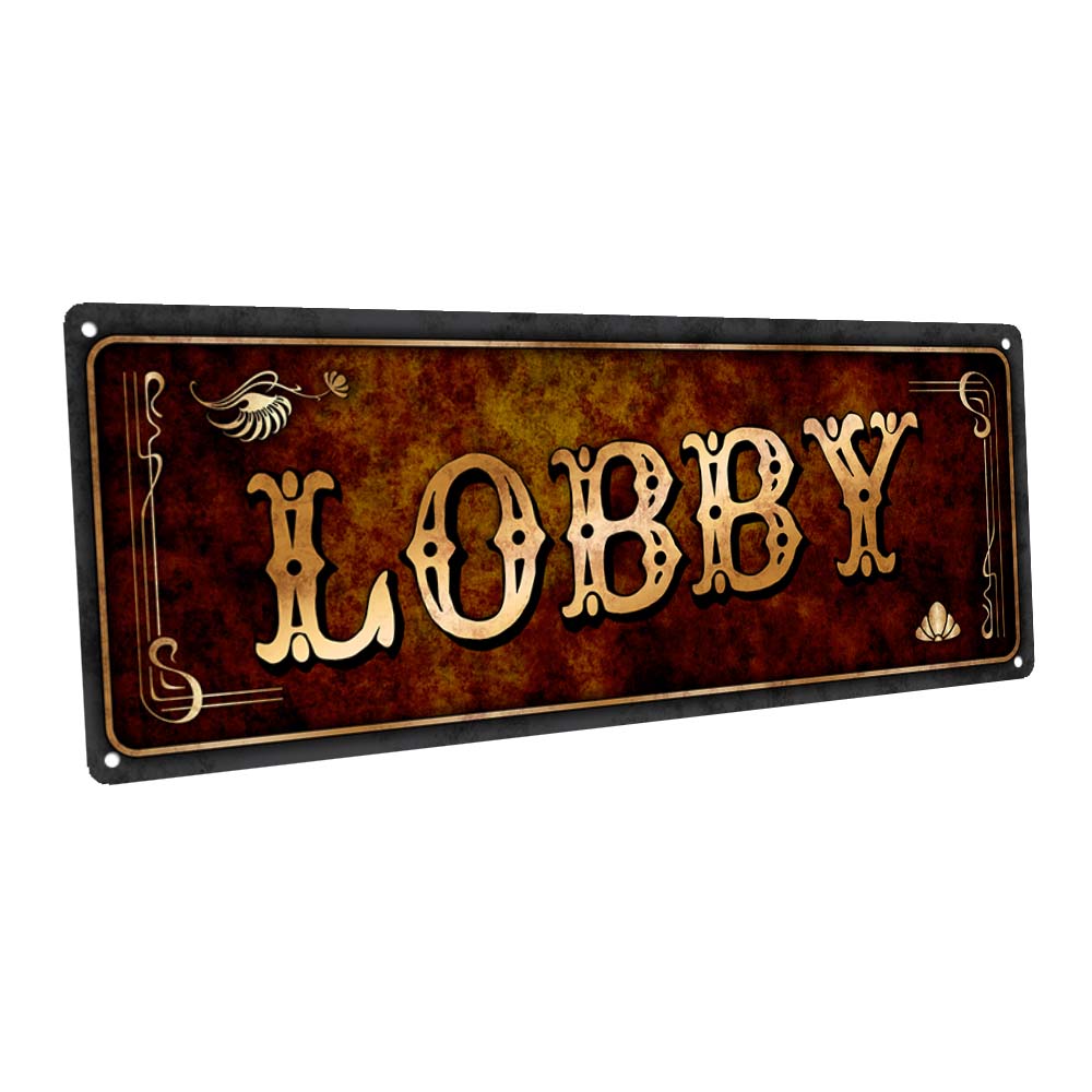 Lobby Metal Sign