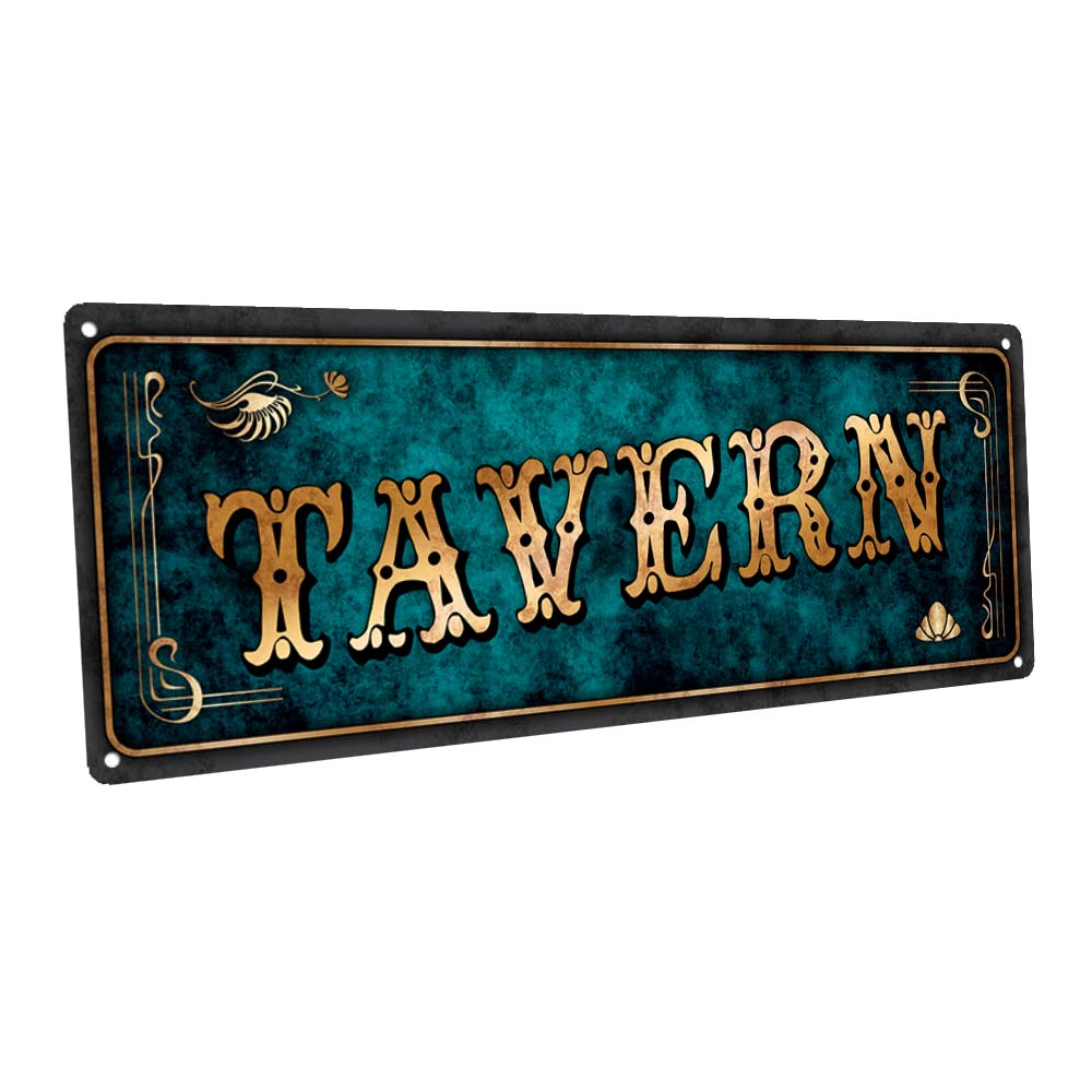 Blue Tavern Metal Sign