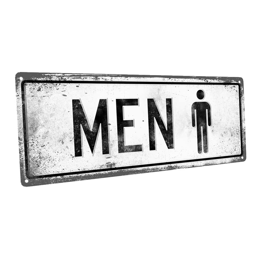 Men Metal Sign