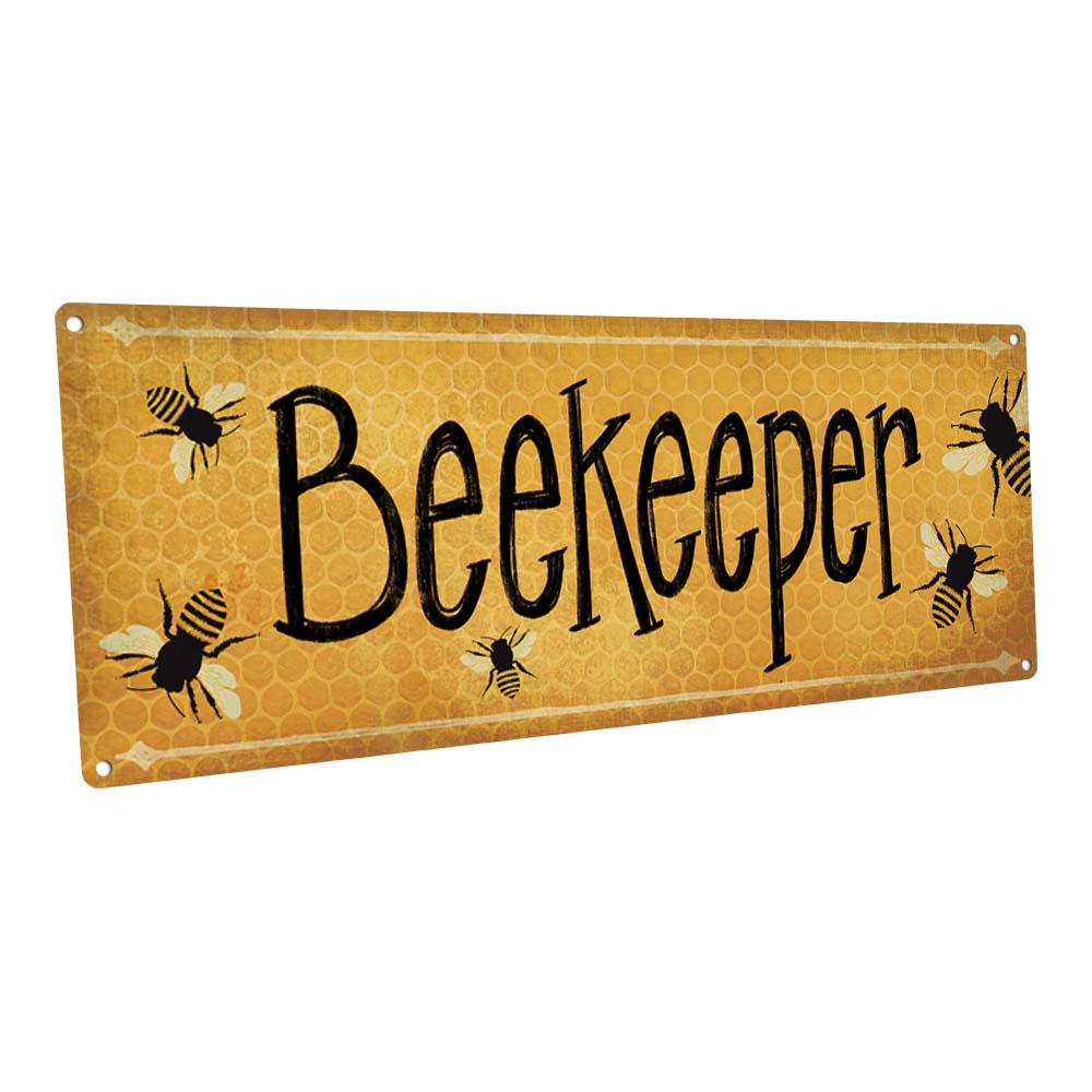 Beekeeper Metal Sign