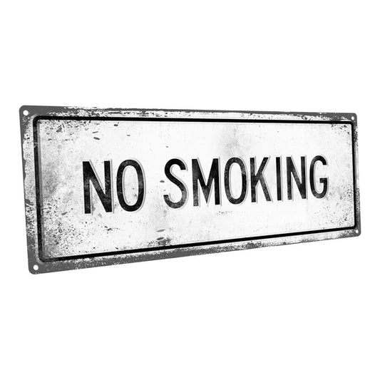 Retro No Smoking Metal Sign