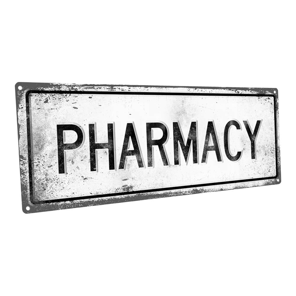 Retro Pharmacy Metal Sign