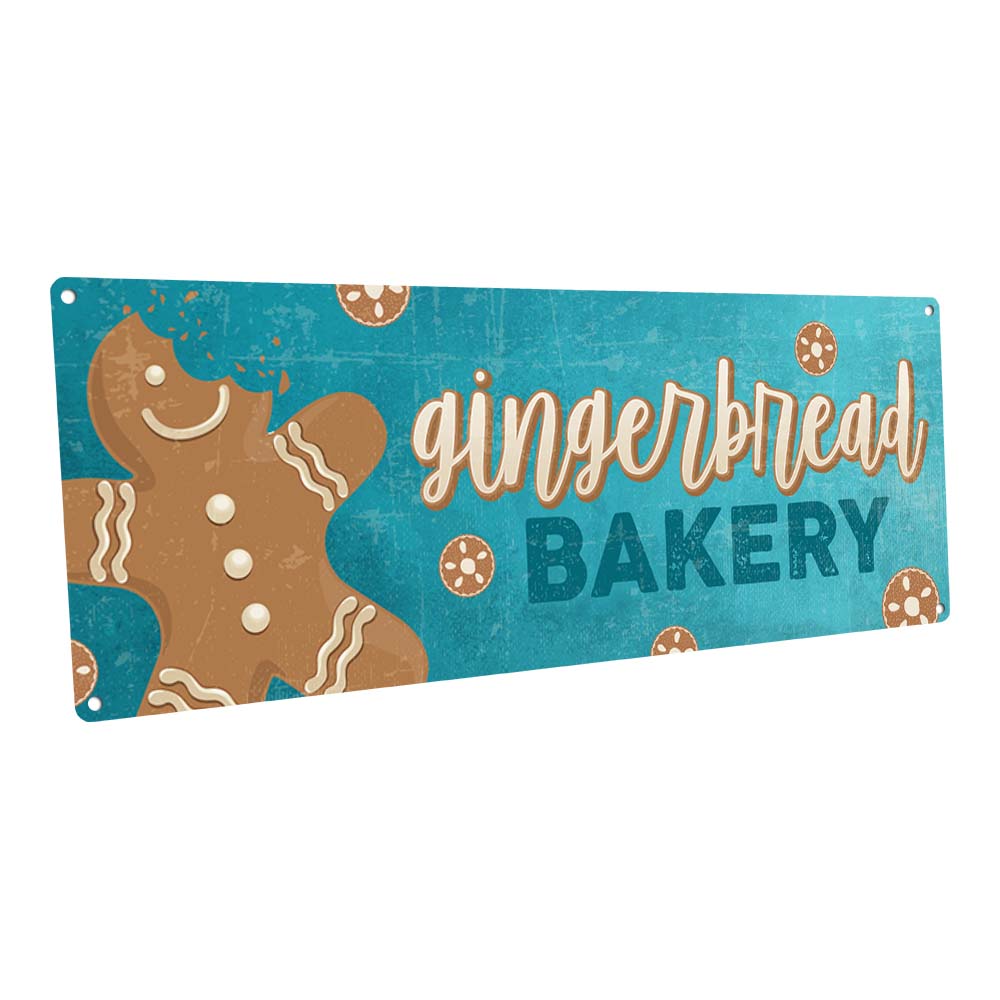 Gingerbread Bakery Metal Sign